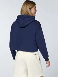 Chiemsee Sweatshirts & Sweatjacken<Damen Kapuzenpullover blau bedruckt