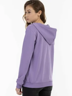 MyMo Sweatshirts & Sweatjacken<Damen Kapuzenpullover flieder uni