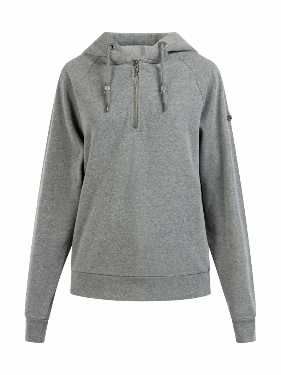 Dreimaster Sweatshirts & Sweatjacken<Damen Kapuzenpullover grau uni