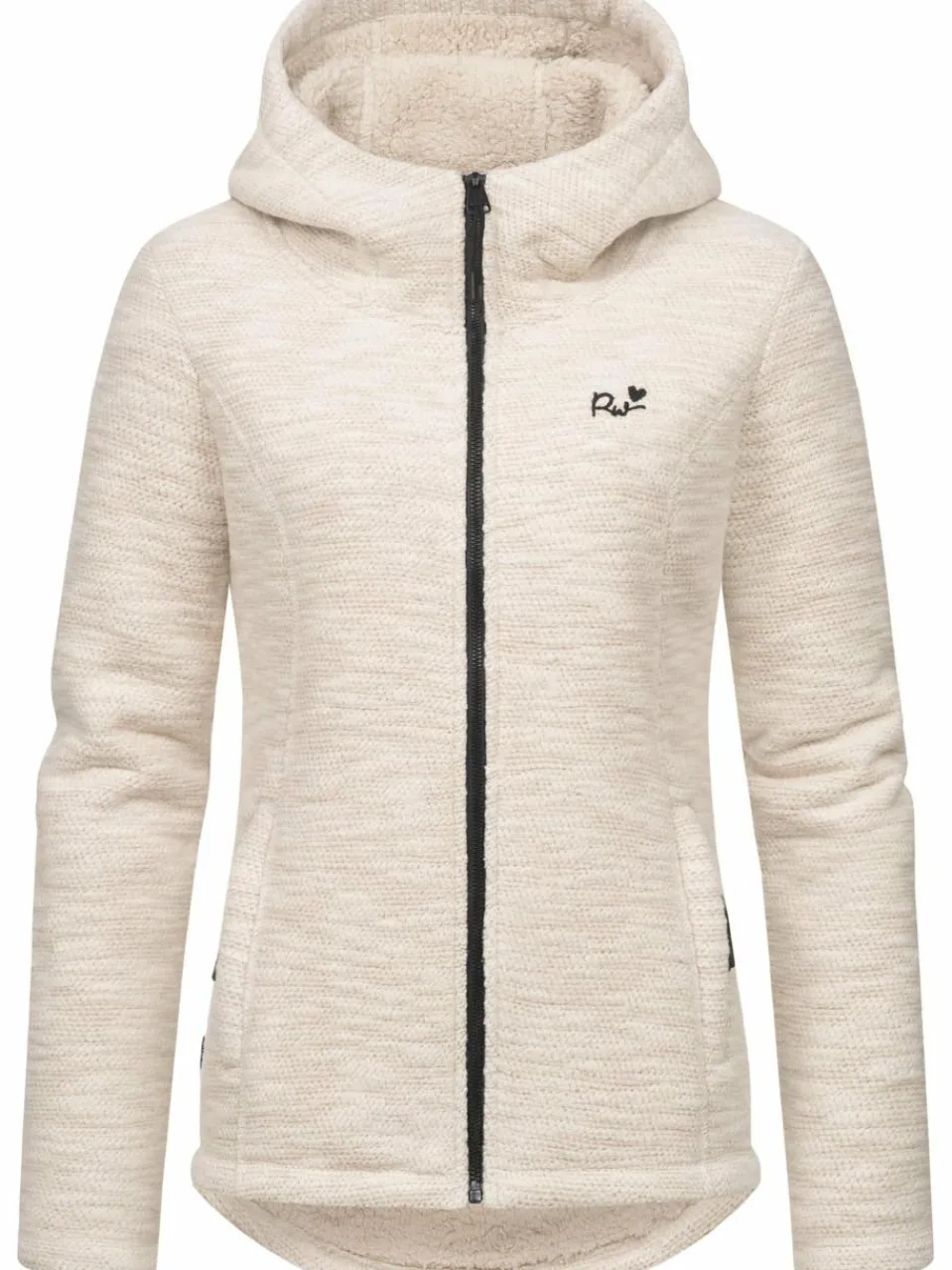 Damen Ragwear Sweatshirts & Sweatjacken>Damen Kapuzenstrickjacke - Lyshka Melange