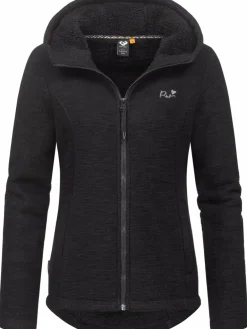 Damen Ragwear Sweatshirts & Sweatjacken>Damen Kapuzenstrickjacke - Lyshka Melange