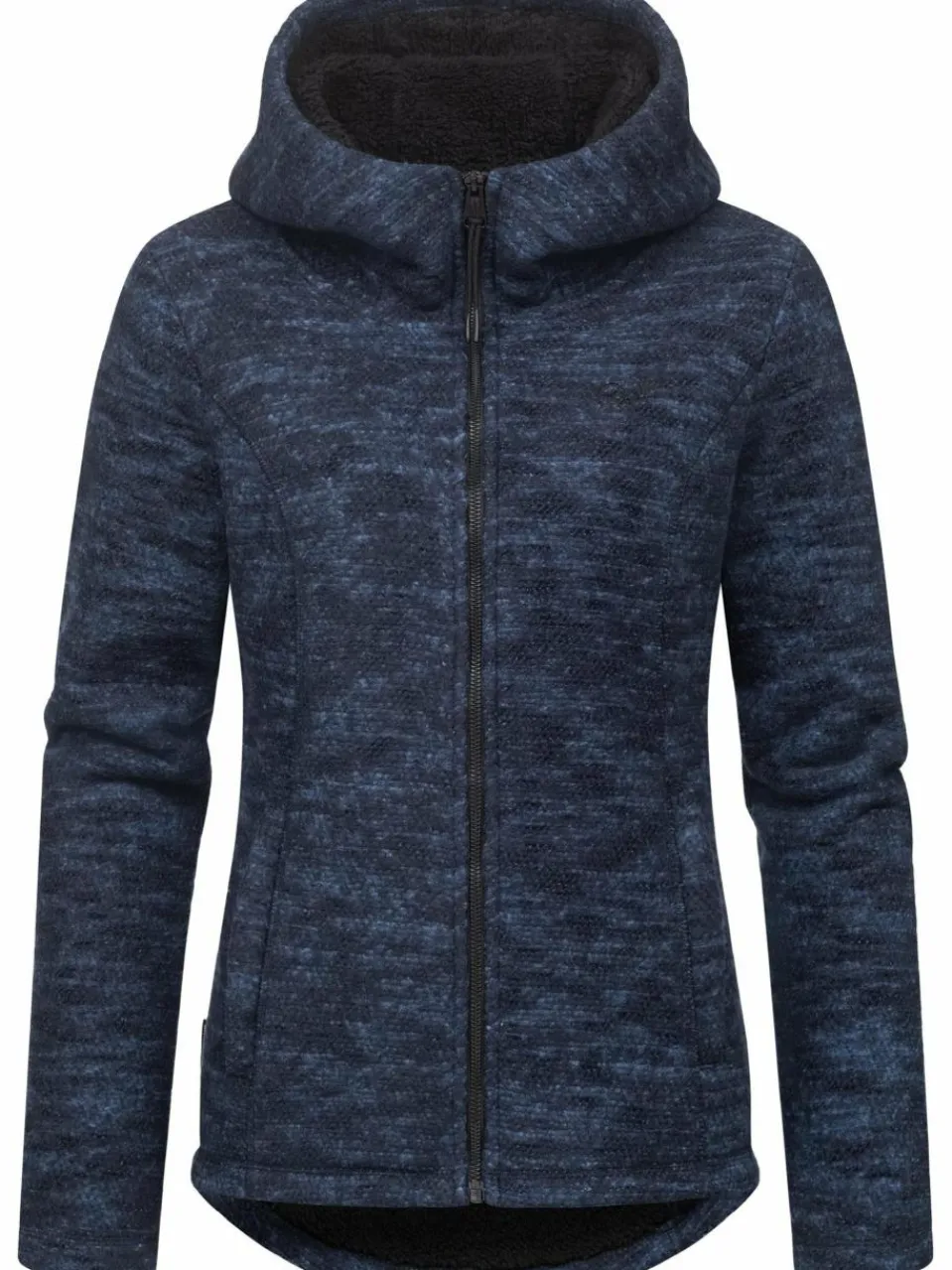 Ragwear Sweatshirts & Sweatjacken<Damen Kapuzenstrickjacke - Lyshka Melange marine meliert