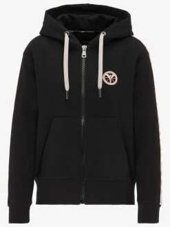 Carlo Colucci Sweatshirts & Sweatjacken<Damen Kapuzensweatjacke - Cattaruzza schwarz uni