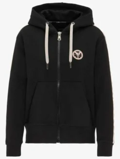 Carlo Colucci Sweatshirts & Sweatjacken<Damen Kapuzensweatjacke - Cattaruzza schwarz uni