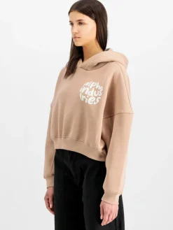 Alpha Industries Sweatshirts & Sweatjacken<Damen Kapuzensweatshirt koralle bedruckt