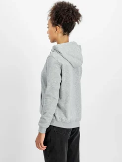 Alpha Industries Sweatshirts & Sweatjacken<Damen Kapuzensweatshirt grau bedruckt