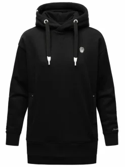 Navahoo Sweatshirts & Sweatjacken<Damen Kapuzensweatshirt - Silberengelchen schwarz uni
