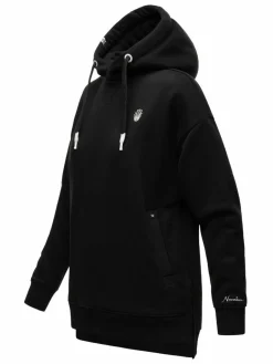 Navahoo Sweatshirts & Sweatjacken<Damen Kapuzensweatshirt - Silberengelchen schwarz uni