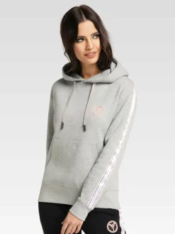 Carlo Colucci Sweatshirts & Sweatjacken<Damen Kapuzensweatshirt - Catania rosa uni