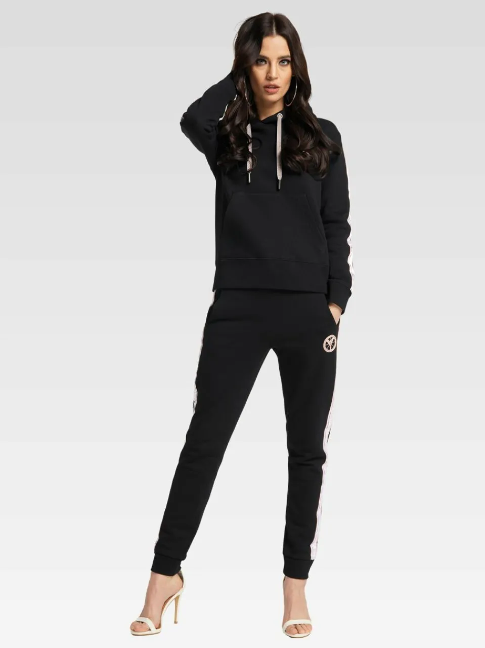 Damen Carlo Colucci Sweatshirts & Sweatjacken>Damen Kapuzensweatshirt - Catania