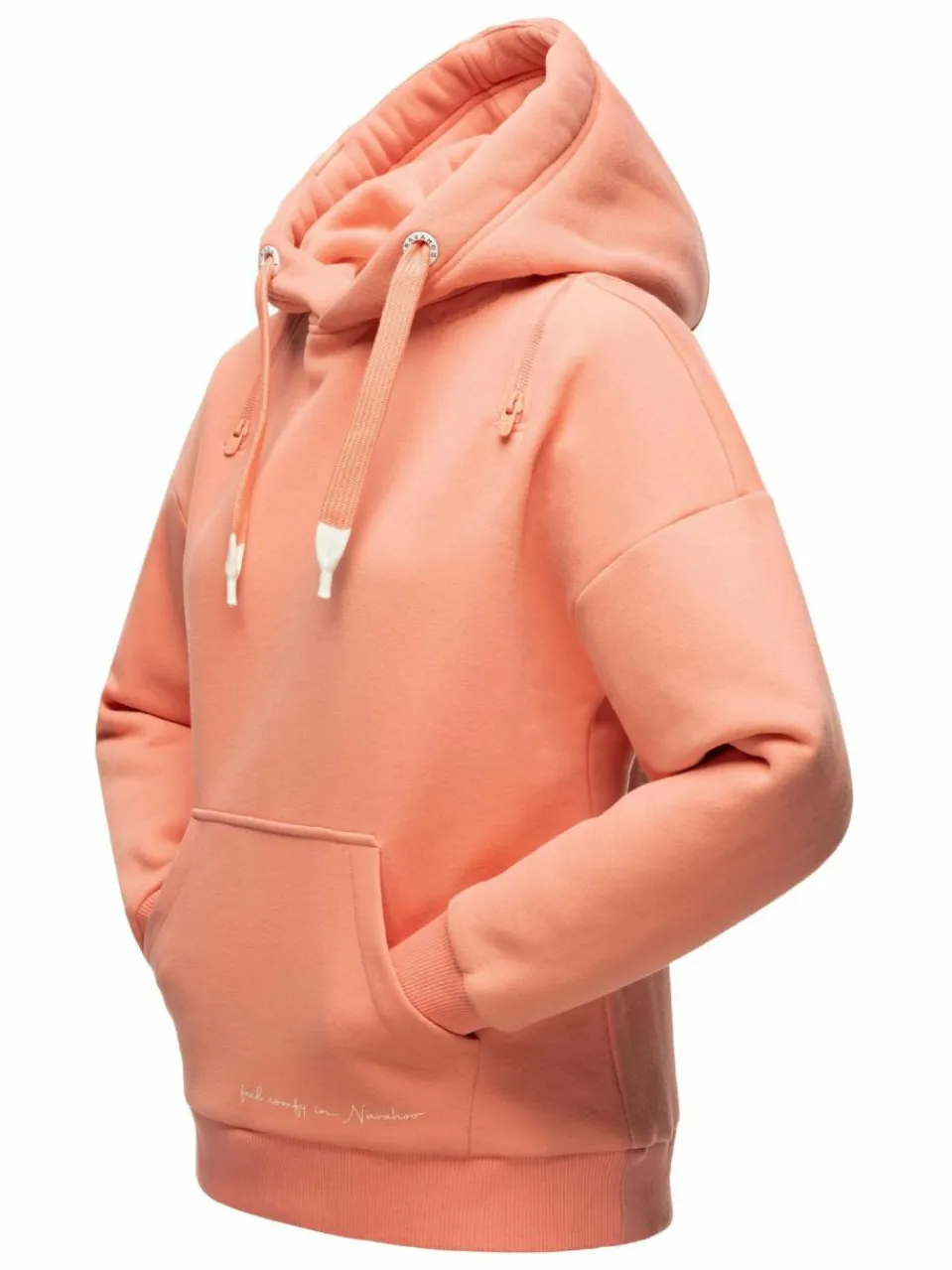 Navahoo Sweatshirts & Sweatjacken<Damen Kapuzensweatshirt - Zuckerbärchen aprikot uni