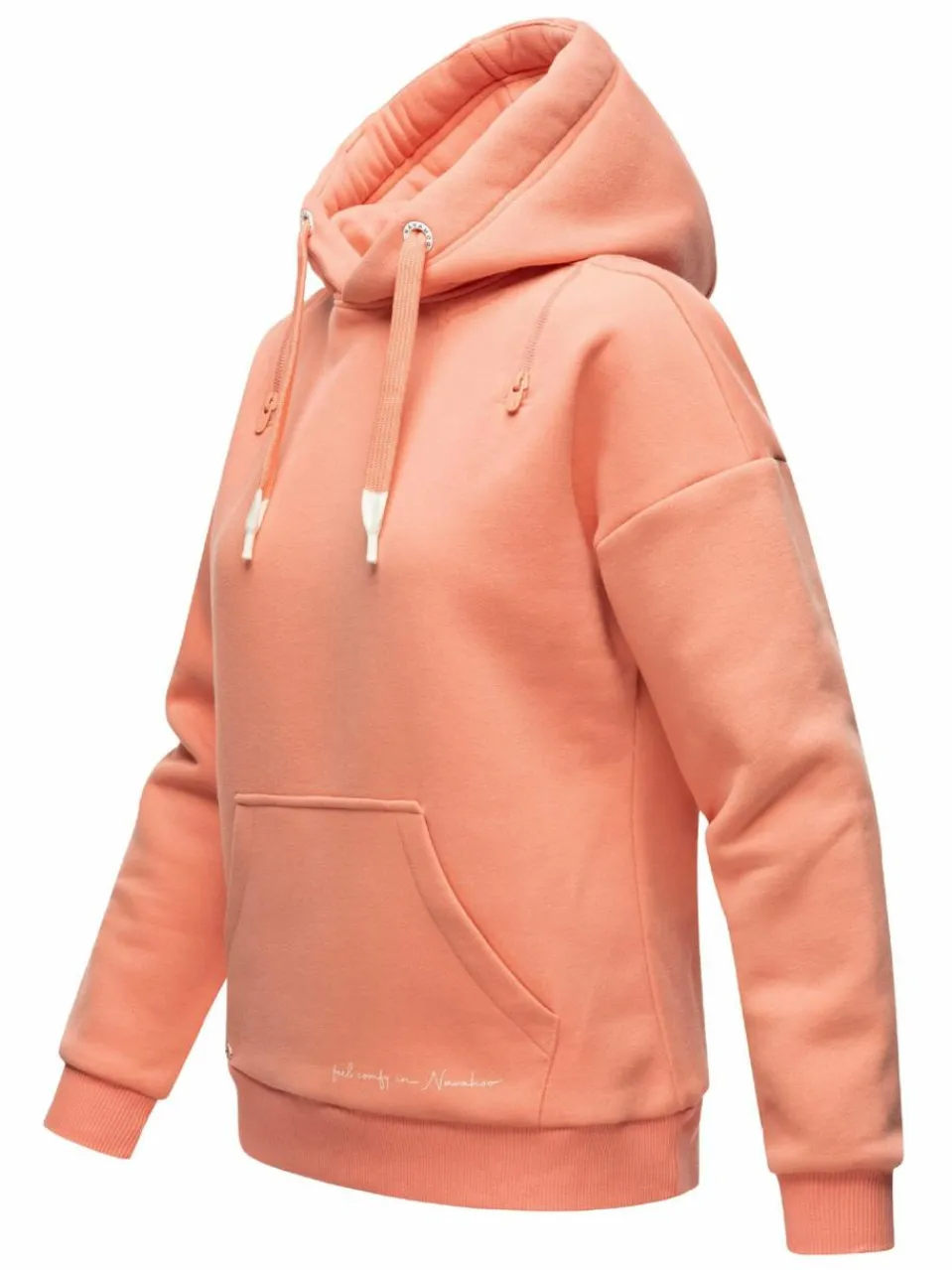 Navahoo Sweatshirts & Sweatjacken<Damen Kapuzensweatshirt - Zuckerbärchen aprikot uni
