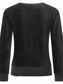 Ragwear Sweatshirts & Sweatjacken<Damen Kapuzensweatshirt - Johanka Velvet grau uni