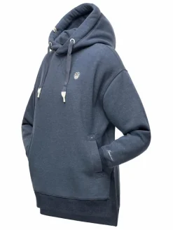 Navahoo Sweatshirts & Sweatjacken<Damen Kapuzensweatshirt - Silberengelchen blau uni