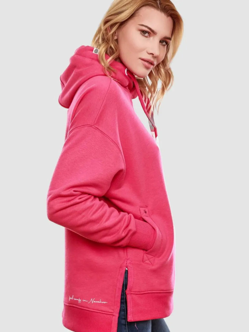 Damen Navahoo Sweatshirts & Sweatjacken>Damen Kapuzensweatshirt - Silberengelchen