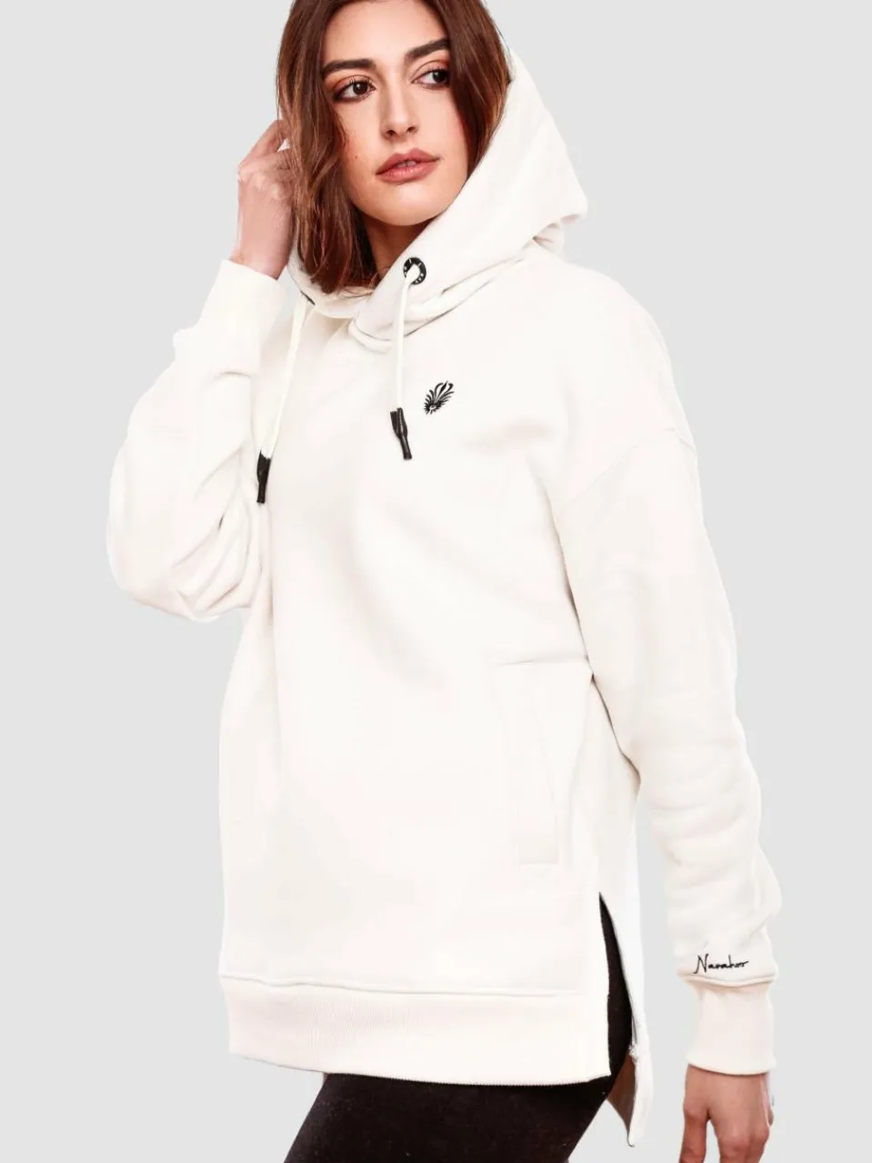 Damen Navahoo Sweatshirts & Sweatjacken>Damen Kapuzensweatshirt - Silberengelchen