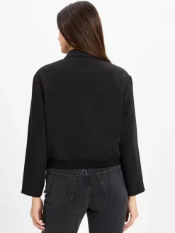 Someday Blazer<Damen Kastenjacke - Necilia schwarz uni