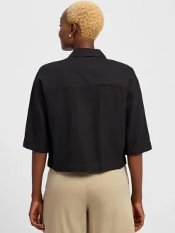 Damen comma casual identity Blazer>Damen Kastenjacke mit Leinen-Anteil