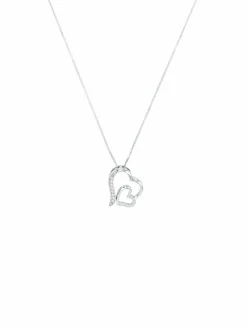 amor Schmuck<Damen Kette mit Anhänger silber uni