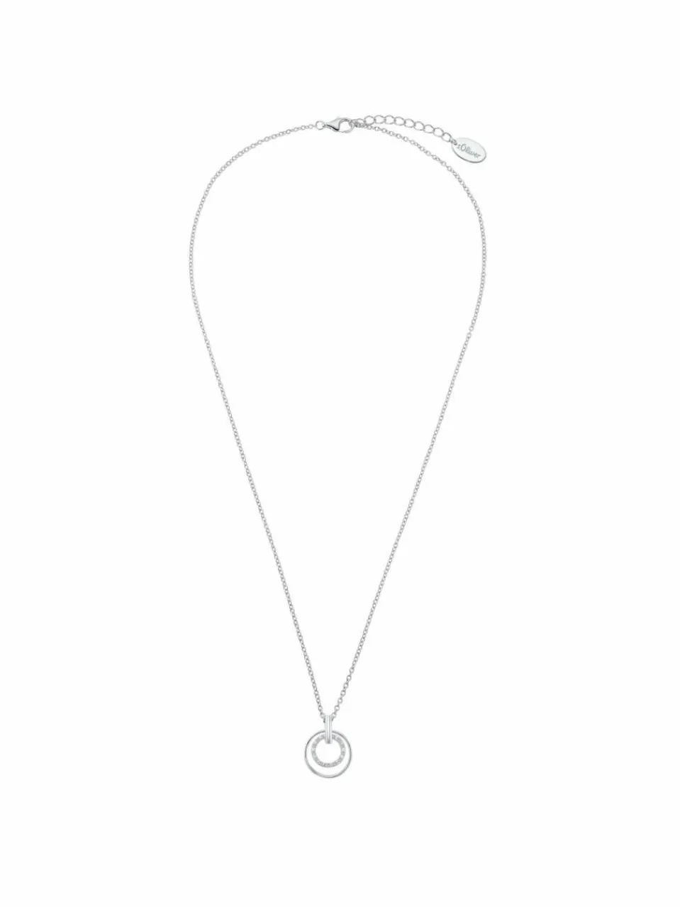 s.Oliver Schmuck<Damen Kette mit Anhänger silber uni