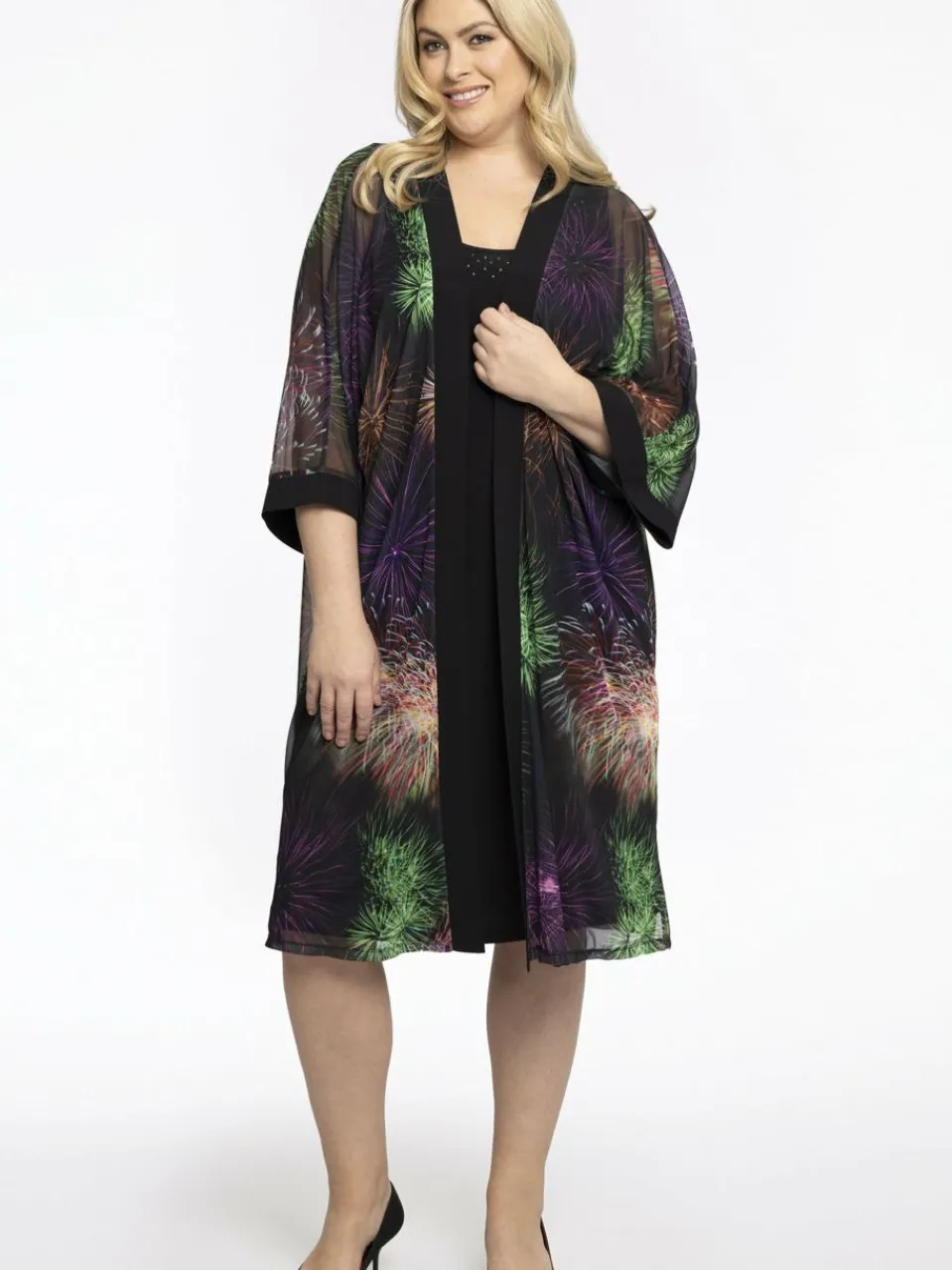 Damen YOEK Pullover & Strickjacken>Damen Kimono