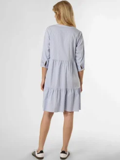 Marie Lund Kleider<Damen Kleid hellblau weiß gestreift