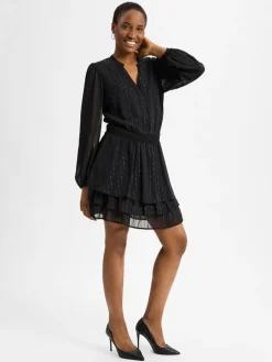 Marie Lund Kleider<Damen Kleid schwarz uni