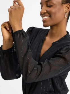 Marie Lund Kleider<Damen Kleid schwarz uni