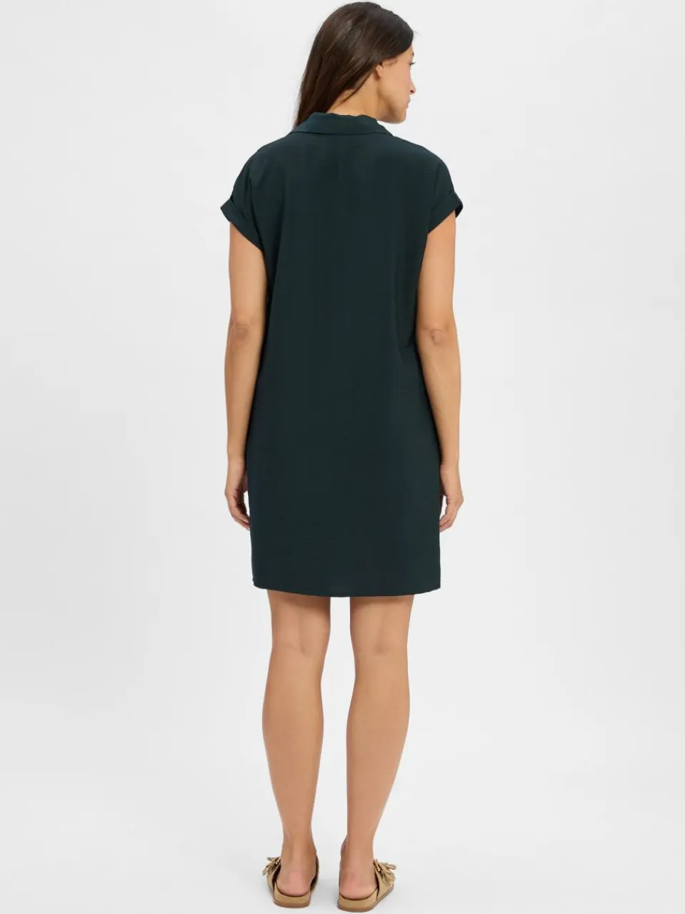 Street One Kleider<Damen Kleid tanne uni