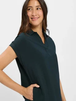 Street One Kleider<Damen Kleid tanne uni