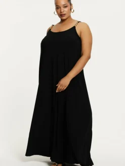 YOEK Kleider<Damen Kleid schwarz uni