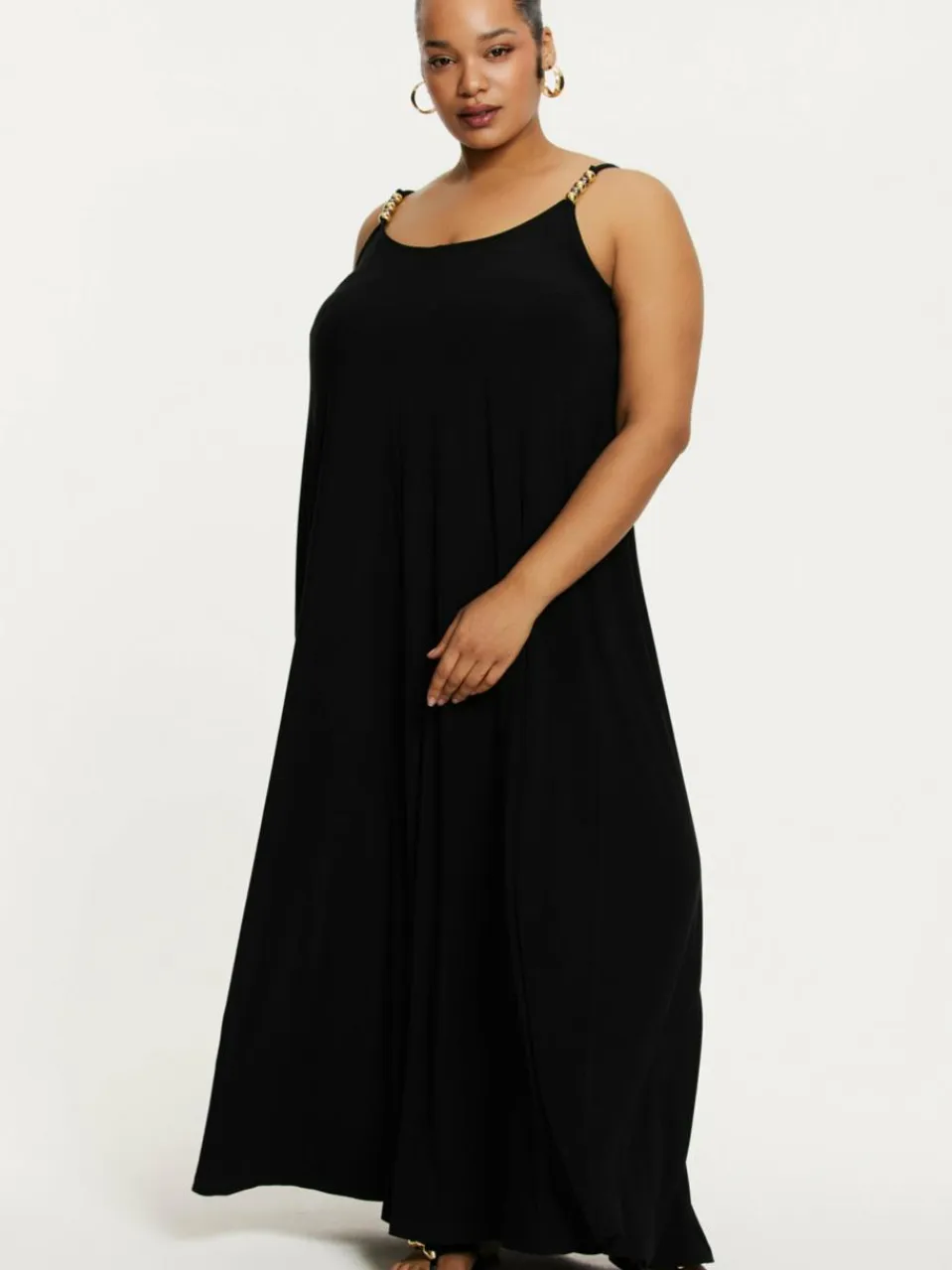 YOEK Kleider<Damen Kleid schwarz uni