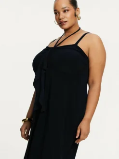 YOEK Kleider<Damen Kleid blau uni