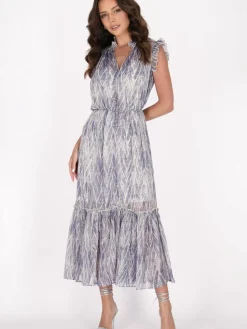 Faina Kleider<Damen Kleid mehrfarbig gemustert