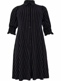 YOEK Kleider<Damen Kleid blau gestreift