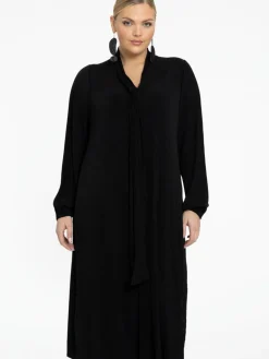 YOEK Kleider<Damen Kleid schwarz uni