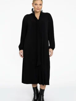 YOEK Kleider<Damen Kleid schwarz uni