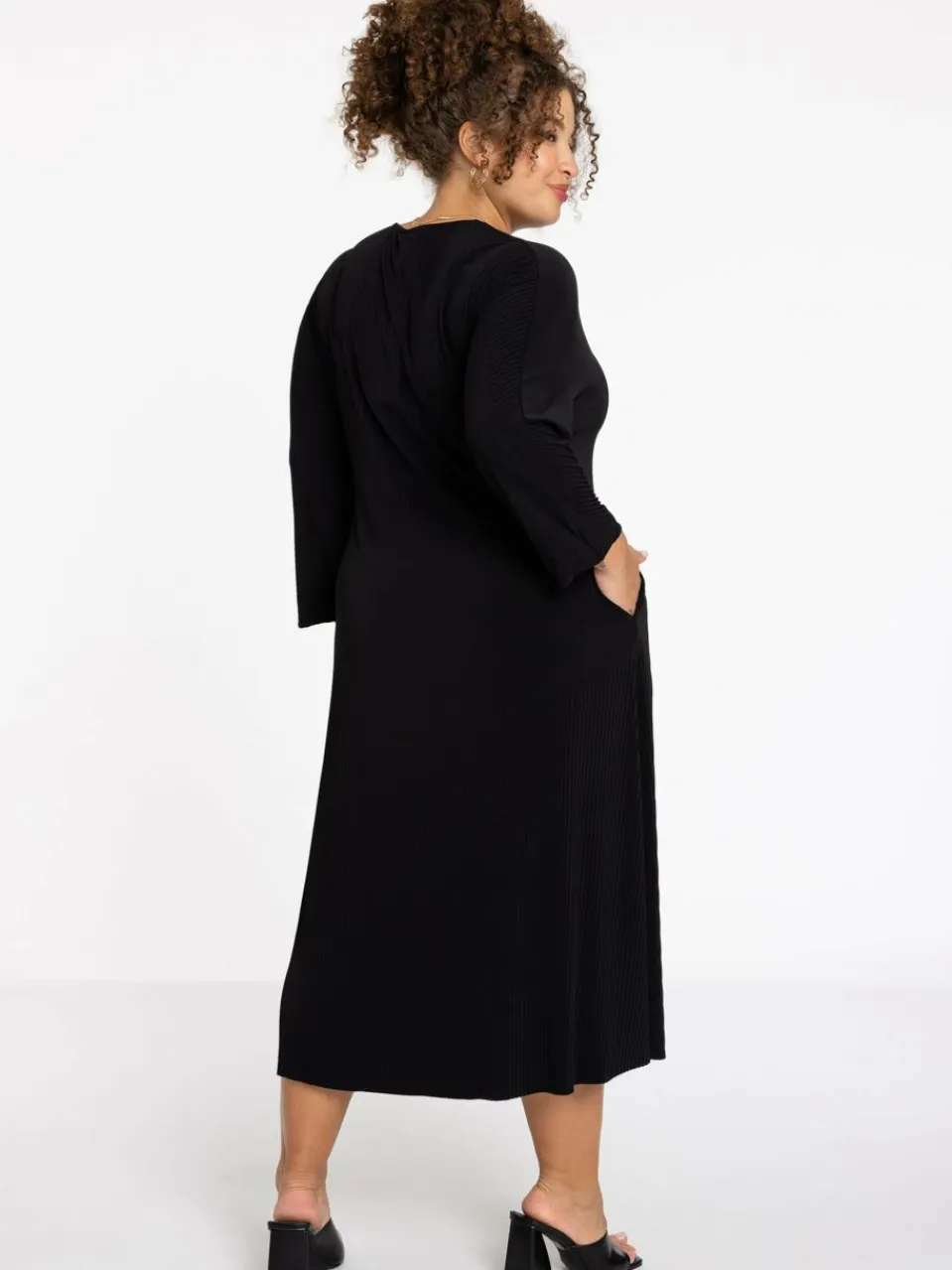 YOEK Kleider<Damen Kleid schwarz uni