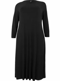 YOEK Kleider<Damen Kleid schwarz uni