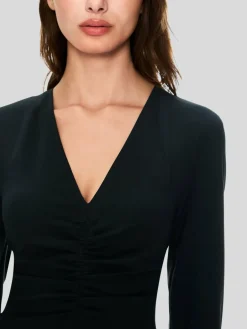 Marc Cain Kleider<Damen Kleid blau uni