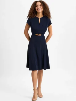 Lauren Ralph Lauren Kleider<Damen Kleid marine uni