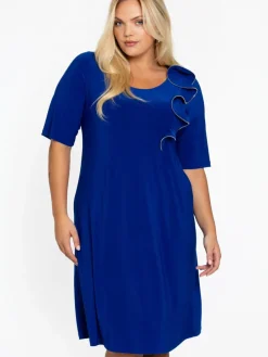 YOEK Kleider<Damen Kleid denim uni