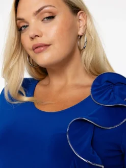 YOEK Kleider<Damen Kleid denim uni