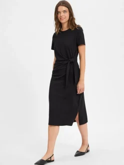 s.Oliver Kleider<Damen Kleid schwarz uni