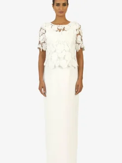 Kraimod Kleider<Damen Kleid weiß gemustert