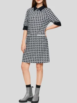 Marc Cain Kleider<Damen Kleid blau gemustert