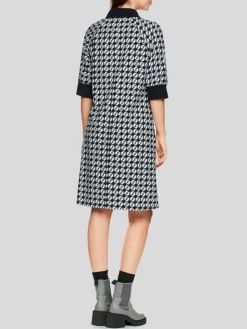 Marc Cain Kleider<Damen Kleid blau gemustert