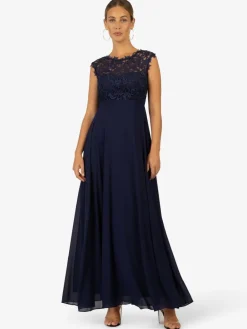 Kraimod Kleider<Damen Kleid blau uni