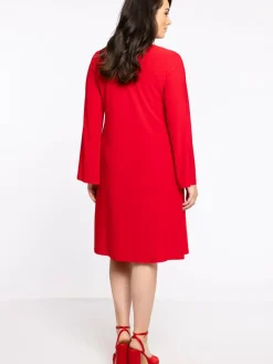 YOEK Kleider<Damen Kleid rot uni