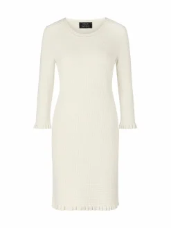 Marc Cain Kleider<Damen Kleid ecru strukturiert